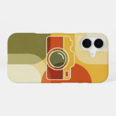 Retro-Kamera-Kontur iPhone 16 Hülle (Rückseite (Horizontal))