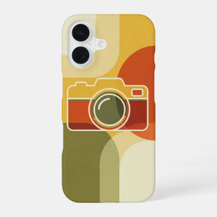 Retro-Kamera-Kontur iPhone 16 Hülle