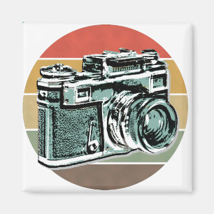 Retro-Kamera Magnet