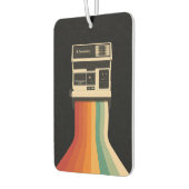 Retro-Kamera mit Regenbogen-Druck Autolufterfrischer (Links)
