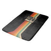Retro-Kamera mit Regenbogen-Druck Badematte (Schrägansicht)