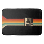 Retro-Kamera mit Regenbogen-Druck Badematte (Vorderseite)