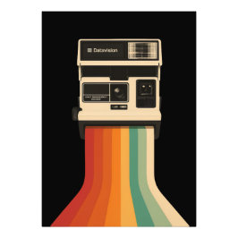 Retro-Kamera mit Regenbogen-Druck Fotodruck