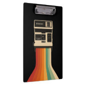 Retro-Kamera mit Regenbogen-Druck Klemmbrett (Rechts)