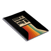 Retro-Kamera mit Regenbogen-Druck Notizblock (Rechte Seite)