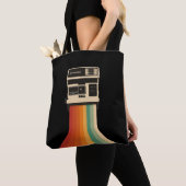 Retro-Kamera mit Regenbogen-Druck Tasche (Von Nahem)