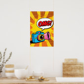 Retro-Kamera Pop-Art Poster (Küche)