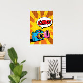 Retro-Kamera Pop-Art Poster (Heimbüro)