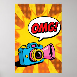 Retro-Kamera Pop-Art Poster