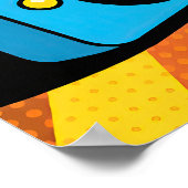 Retro-Kamera Pop-Art Poster (Ecke)