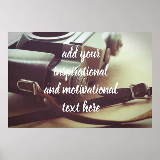 Retro-Kamera Poster (Vorne)