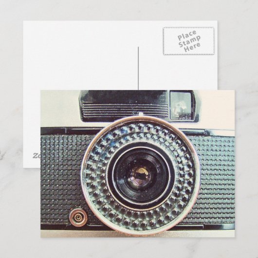 Retro-Kamera Postkarte (Vorne/Hinten)