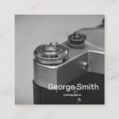 Retro-Kamera Quadratische Visitenkarte (Vorderseite)