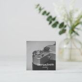 Retro-Kamera Quadratische Visitenkarte (Stehend Vorderseite)