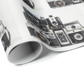 Retro-Kamera-Sammlung Geschenkpapier (Rolleneckpunkt)