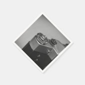 Retro-Kamera Serviette (Ecke)