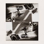 Retro-Kamera Visitenkarten (Außenseite Aufgefaltet)