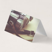 Retro-Kamera Visitenkarten (Rückseite)