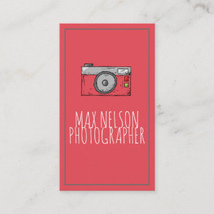 Retro Kameras Fotograf Visitenkarte