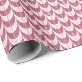Retro-Kammmuster-Geometrisches Muster Geschenkpapier