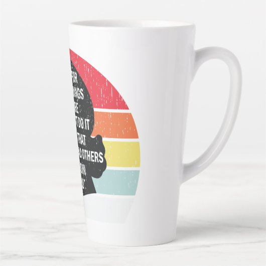 Retro-Kampf für die Dinge, die Ihnen wichtig sind Milchtasse (Rechts)