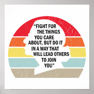 Retro-Kampf für die Dinge, die Ihnen wichtig sind Poster