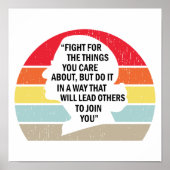 Retro-Kampf um die Dinge, die Ihnen wichtig sind Poster (Vorne)