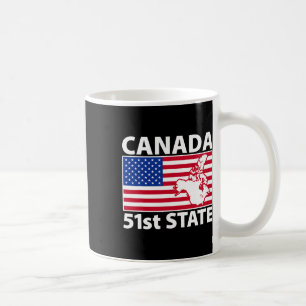 Retro Kanada 51. Staat Amerikanische Flagge Trump Kaffeetasse