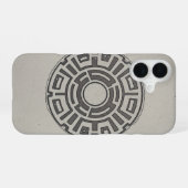 Retro Kanaldeckel iPhone 16 Hülle (Rückseite (Horizontal))