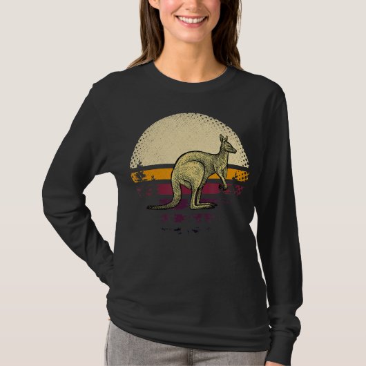 Retro Kangaroo T - Shirt (Vorderseite)
