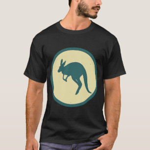 Retro Kangaroo Vintages Wildtier T-Shirt
