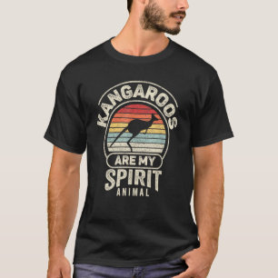 Retro Kangaroos sind mein Geist Tier Kangaroo T-Shirt