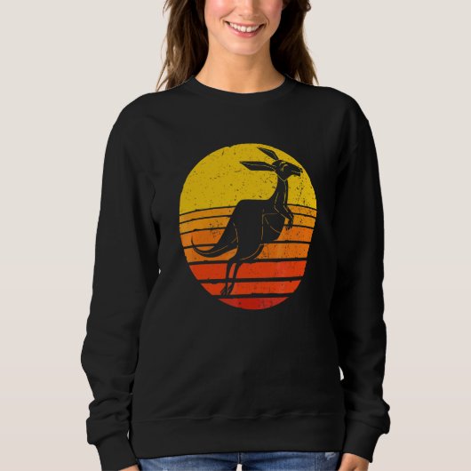 Retro-Känguru Sweatshirt (Vorderseite)