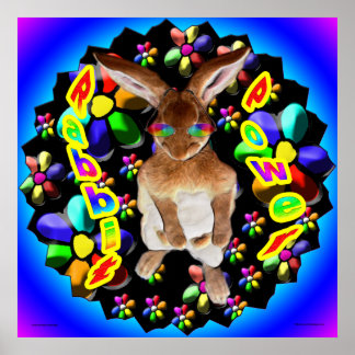 Retro-Kaninchen Poster