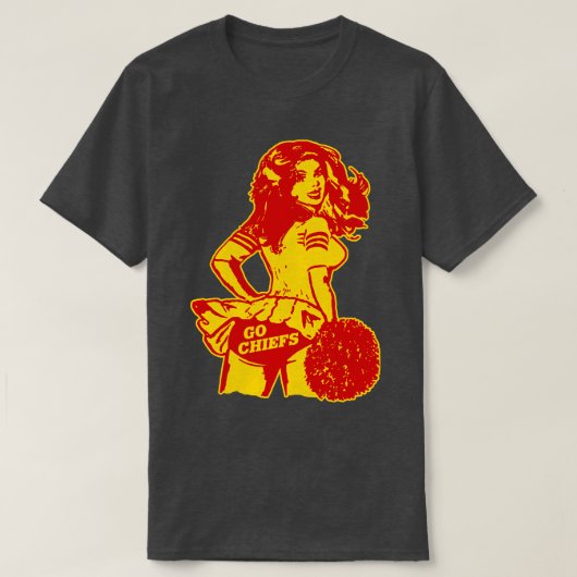 Retro Kansas City Cheerleader Baseball TShirt (Design vorne)