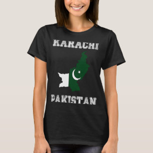 Retro Karachi Pakistan erschüttert pakistanische F T-Shirt