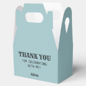 Retro Karaoke Night Party Aquamarin & Cream Geburt Geschenkschachtel (Geöffnet)