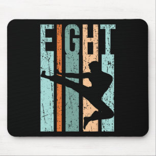 Retro Karate 8. Geburtstag 8 Judo Men Kung Fu Kind Mousepad
