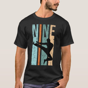 Retro Karate 9. Geburtstag 9 Judo Männer Kung Fu K T-Shirt