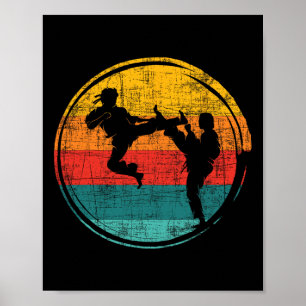 Retro Karate Fighter - Karateka Comt Selbstverteid Poster