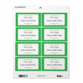 Retro-Kariert bearbeitbare Konservierung oder Lebe (Vorne)