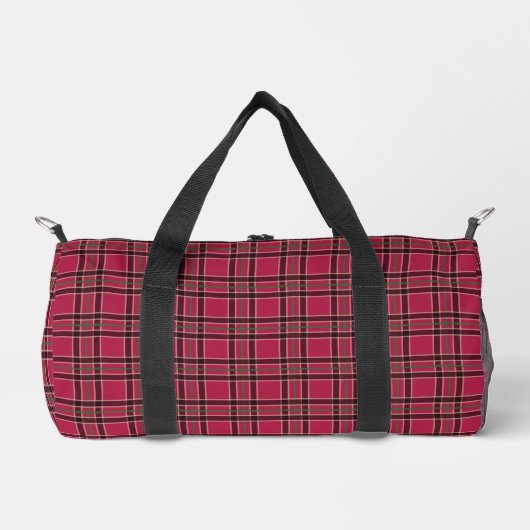Retro Kariert Duffel Bag Geschenk Duffle Bag (Vorderseite)