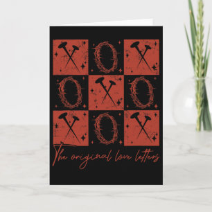 Retro Kariert Valentinstag Xoxo Die Original-Liebe Karte