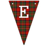 Retro karierte frohe Weihnachten Wimpelkette (Zweite Fahne)