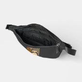 Retro karierter Halloween-Waschbär Bauchtasche (Offen)