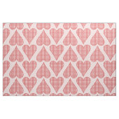 Retro kariertes Herz-50er Art-Muster Stoff (Fat Quarter (45,7 x 55,9 cm))