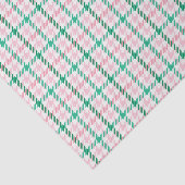 Retro kariertes Muster des rosa und grünen Seidenpapier (Ausschnitt)