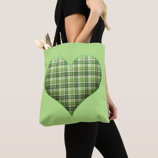 Retro-kariertes Puffherz St Patrick Retro Tasche (Von Nahem)
