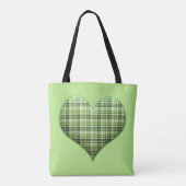 Retro-kariertes Puffherz St Patrick Retro Tasche (Rückseite)