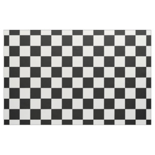 Retro kariertes Schwarzweiss-Muster Stoff